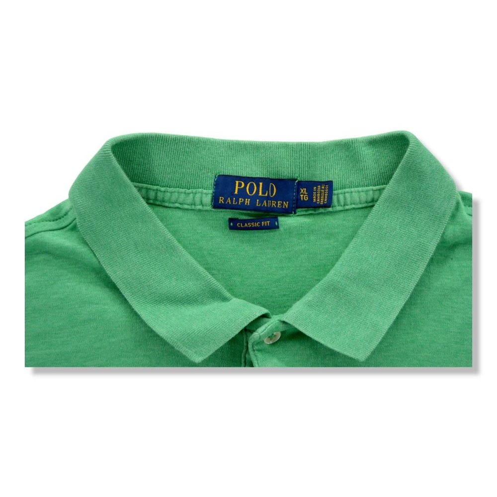 Polo Ralph Lauren‎ | Men's Classic-Fit Soft Cotton Polo Shirt Green | XL - Picture 3 of 4